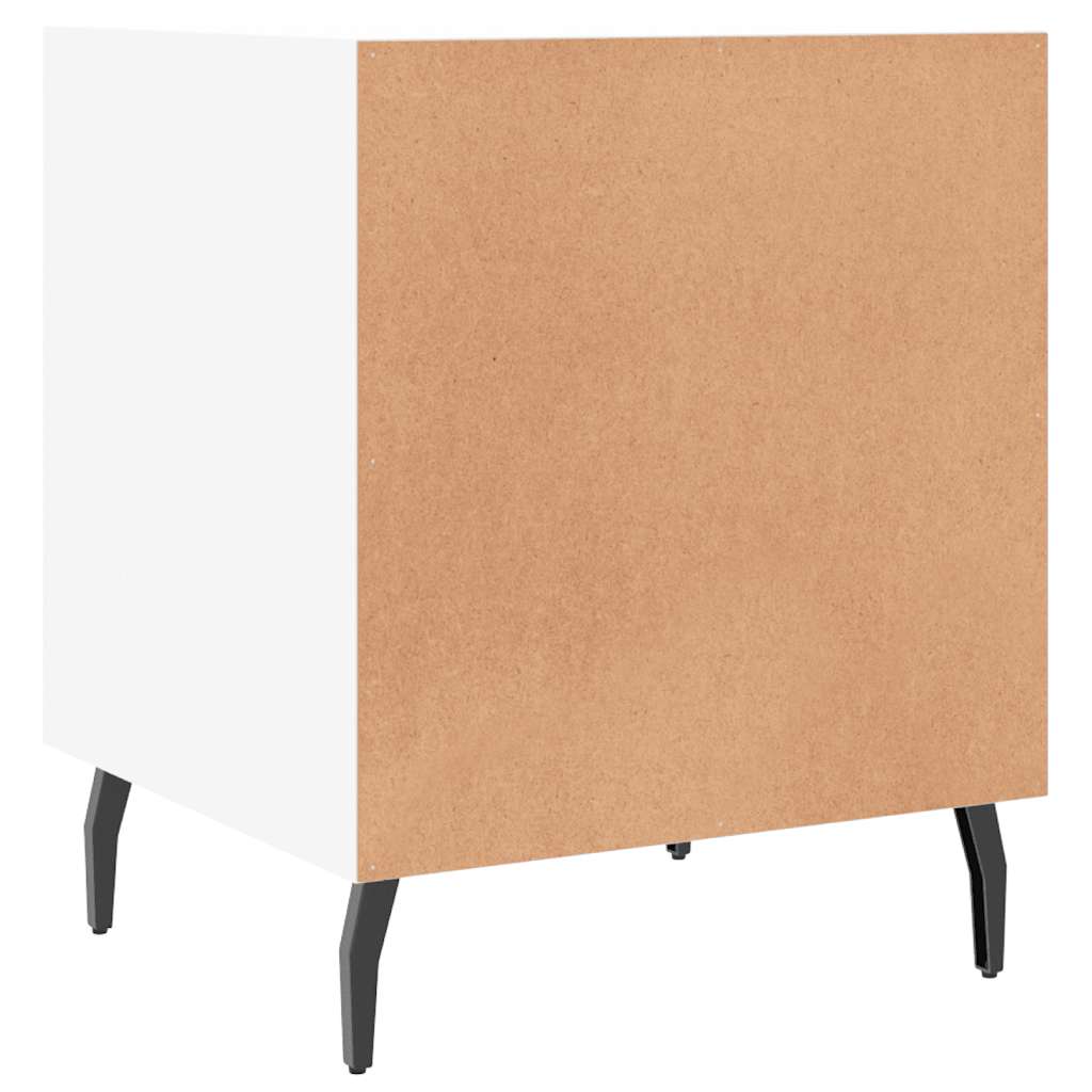 Bedside Cabinet White 40x40x50 cm Engineered Wood