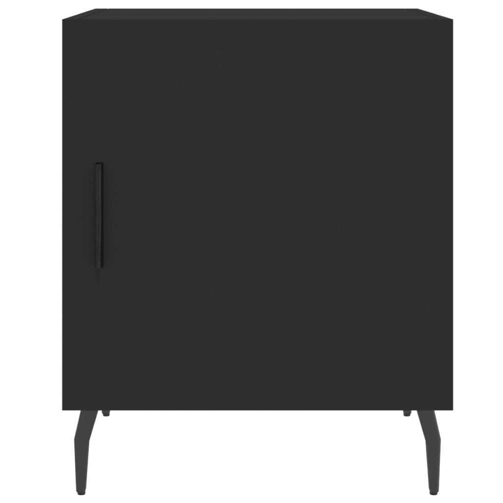 Bedside Cabinet Black 40x40x50 cm Engineered Wood