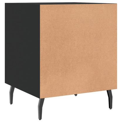 Bedside Cabinet Black 40x40x50 cm Engineered Wood