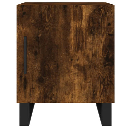 Bedside Cabinets 2 pcs Smoked Oak 40x40x50 cm Engineered Wood