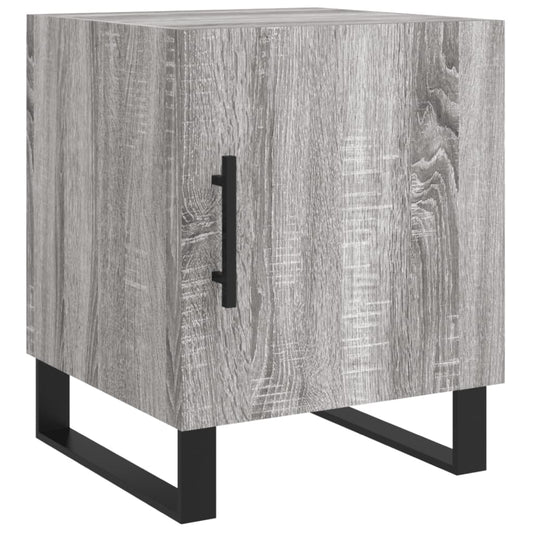 Bedside Cabinet Grey Sonoma 40x40x50 cm Engineered Wood