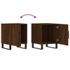 Bedside Cabinet Brown Oak 40x40x50 cm Engineered Wood