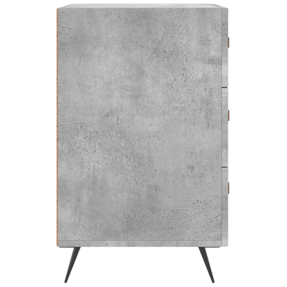 Bedside Cabinet Concrete Grey 40x40x66 cm Engineered Wood