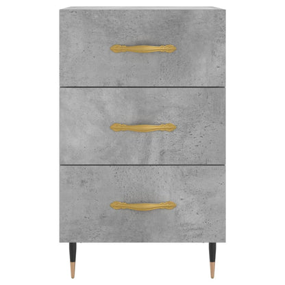Bedside Cabinet Concrete Grey 40x40x66 cm Engineered Wood