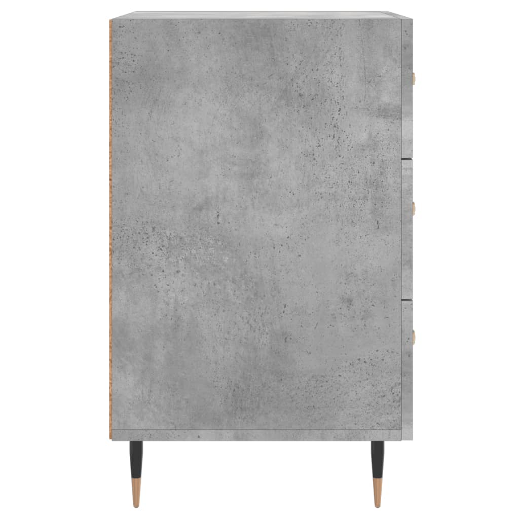 Bedside Cabinet Concrete Grey 40x40x66 cm Engineered Wood