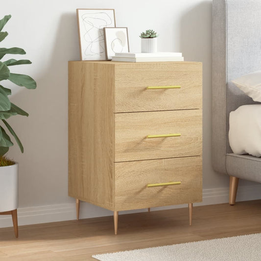 Bedside Cabinet Sonoma Oak 40x40x66 cm Engineered Wood