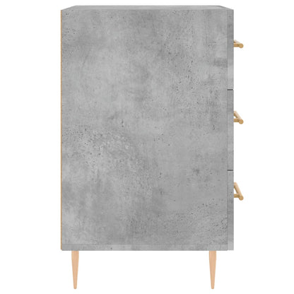 Bedside Cabinet Concrete Grey 40x40x66 cm Engineered Wood