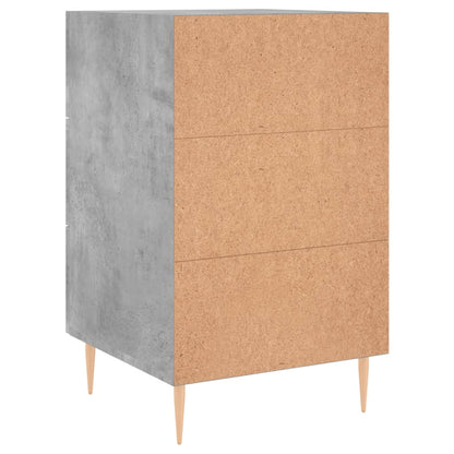 Bedside Cabinet Concrete Grey 40x40x66 cm Engineered Wood