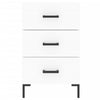 Bedside Cabinet White 40x40x66 cm Engineered Wood