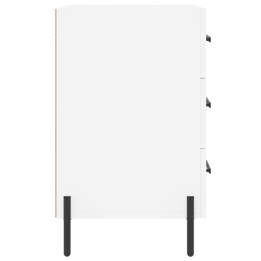 Bedside Cabinet White 40x40x66 cm Engineered Wood