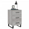Bedside Cabinet Grey Sonoma 40x40x66 cm Engineered Wood