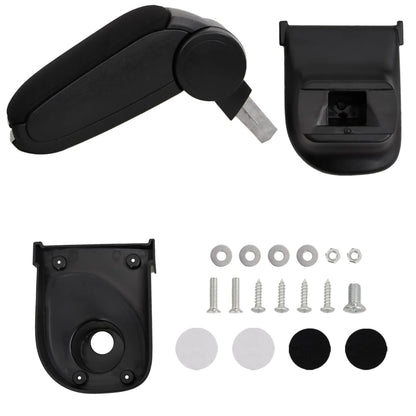 Car Armrest Black 15x35x(30-47) cm ABS