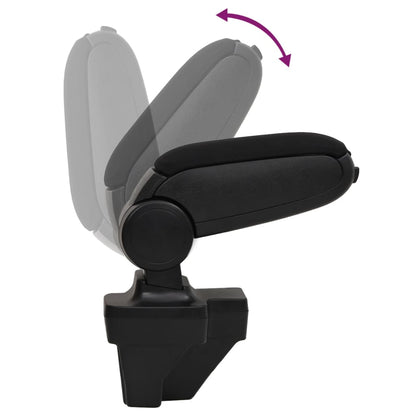 Car Armrest Black 15x35x(33-49.5) cm ABS