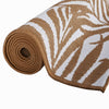 Outdoor Rug Brown and White 80x150 cm Reversible Design