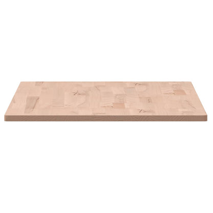 Table Top 80x40x1.5 cm Rectangular Solid Wood Beech