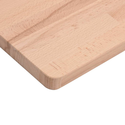 Table Top 100x50x1.5 cm Rectangular Solid Wood Beech