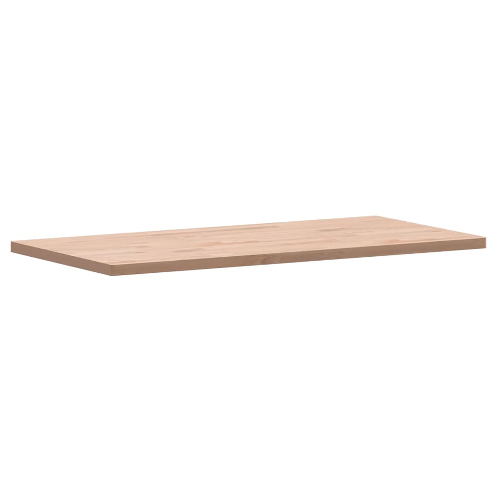 Table Top 100x50x2.5 cm Rectangular Solid Wood Beech