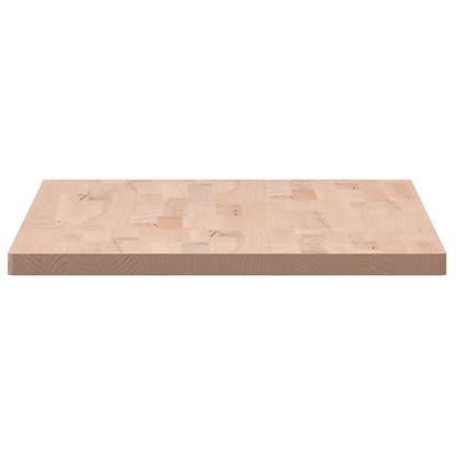 Table Top 100x50x2.5 cm Rectangular Solid Wood Beech