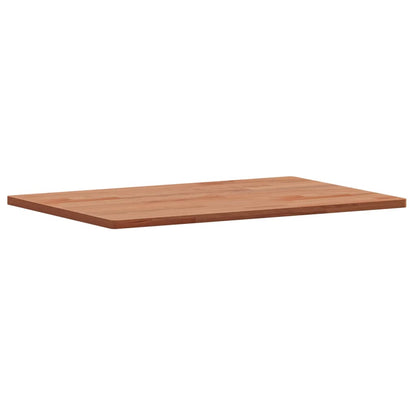 Table Top 60x40x1.5 cm Rectangular Solid Wood Beech