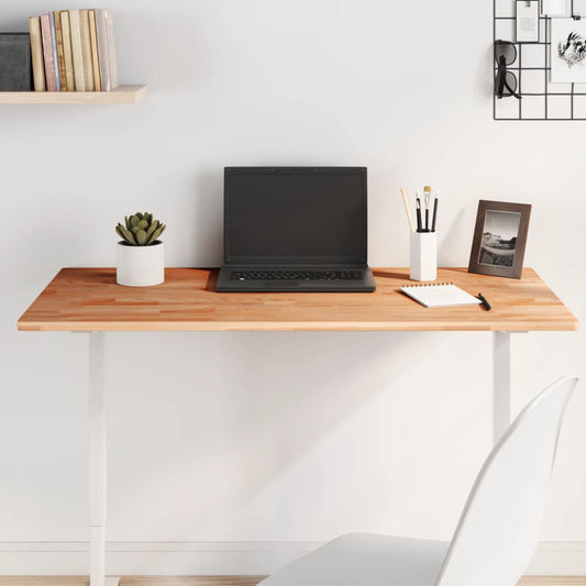 Table Top 100x60x1.5 cm Rectangular Solid Wood Beech