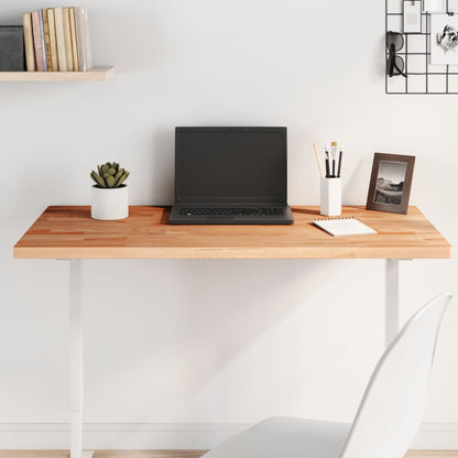 Table Top 100x50x2.5 cm Rectangular Solid Wood Beech