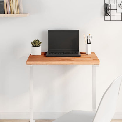 Table Top 60x40x2.5 cm Rectangular Solid Wood Beech