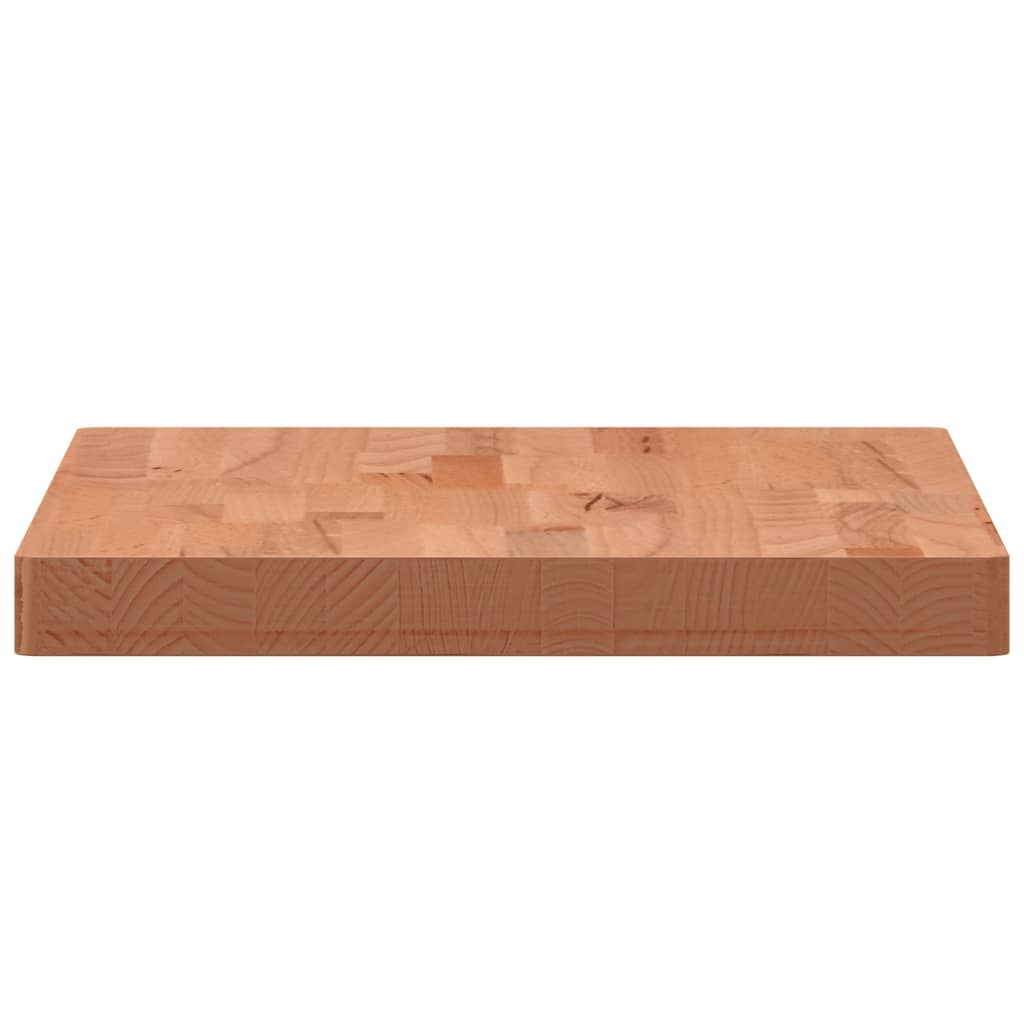 Table Top 80x40x4 cm Rectangular Solid Wood Beech