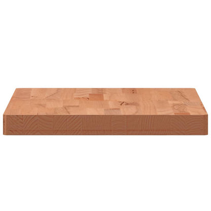 Table Top 80x40x4 cm Rectangular Solid Wood Beech