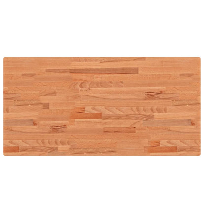Table Top 100x50x4 cm Rectangular Solid Wood Beech