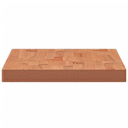 Table Top 100x50x4 cm Rectangular Solid Wood Beech