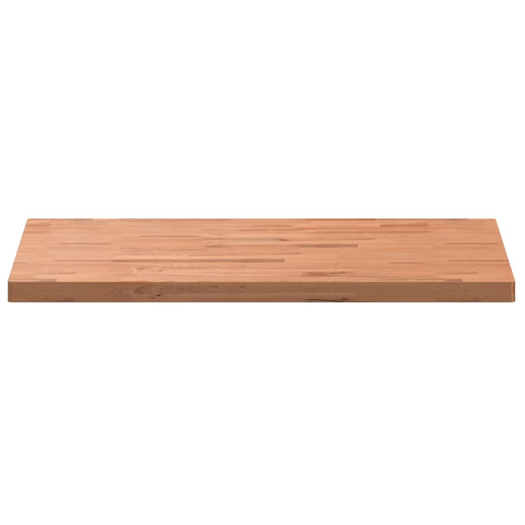 Table Top 100x60x4 cm Rectangular Solid Wood Beech