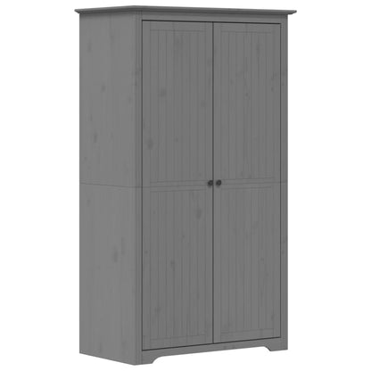 Wardrobe "BODO" Grey 99x53,5x173 cm Solid Wood Pine