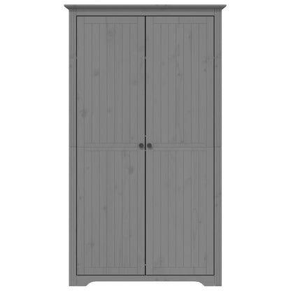 Wardrobe "BODO" Grey 99x53,5x173 cm Solid Wood Pine