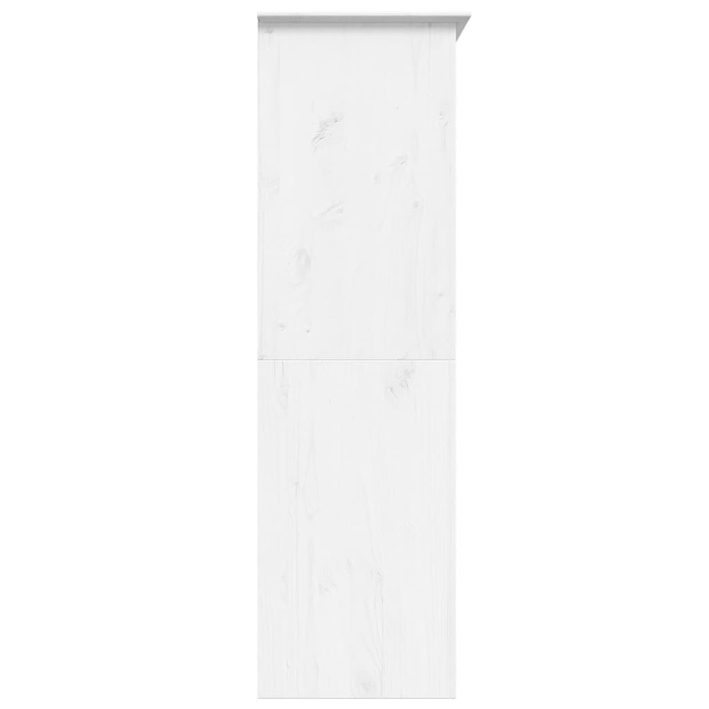 Wardrobe BODO White 151.5x52x176.5 cm Solid Wood Pine