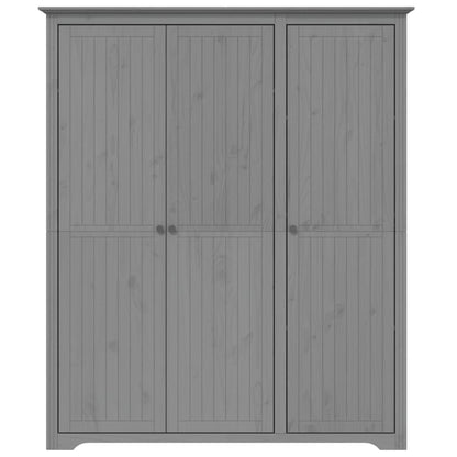 Wardrobe BODO Grey 151.5x52x176.5 cm Solid Wood Pine