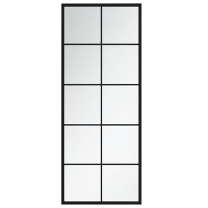 Wall Mirrors 2 pcs Black 39.4"x15.7" Metal