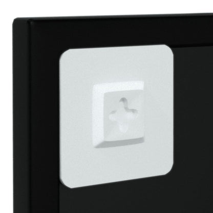 Wall Mirrors 2 pcs Black 39.4"x15.7" Metal