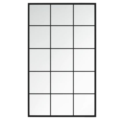 Wall Mirrors 4 pcs Black 39.4"x23.6" Metal