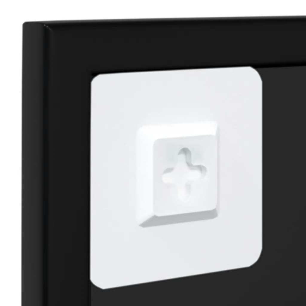 Wall Mirrors 4 pcs Black 39.4"x23.6" Metal