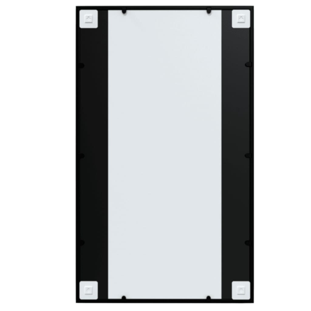 Wall Mirrors 6 pcs Black 39.4"x23.6" Metal
