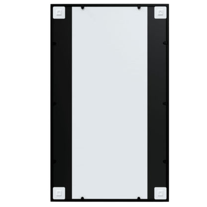 Wall Mirrors 6 pcs Black 39.4"x23.6" Metal