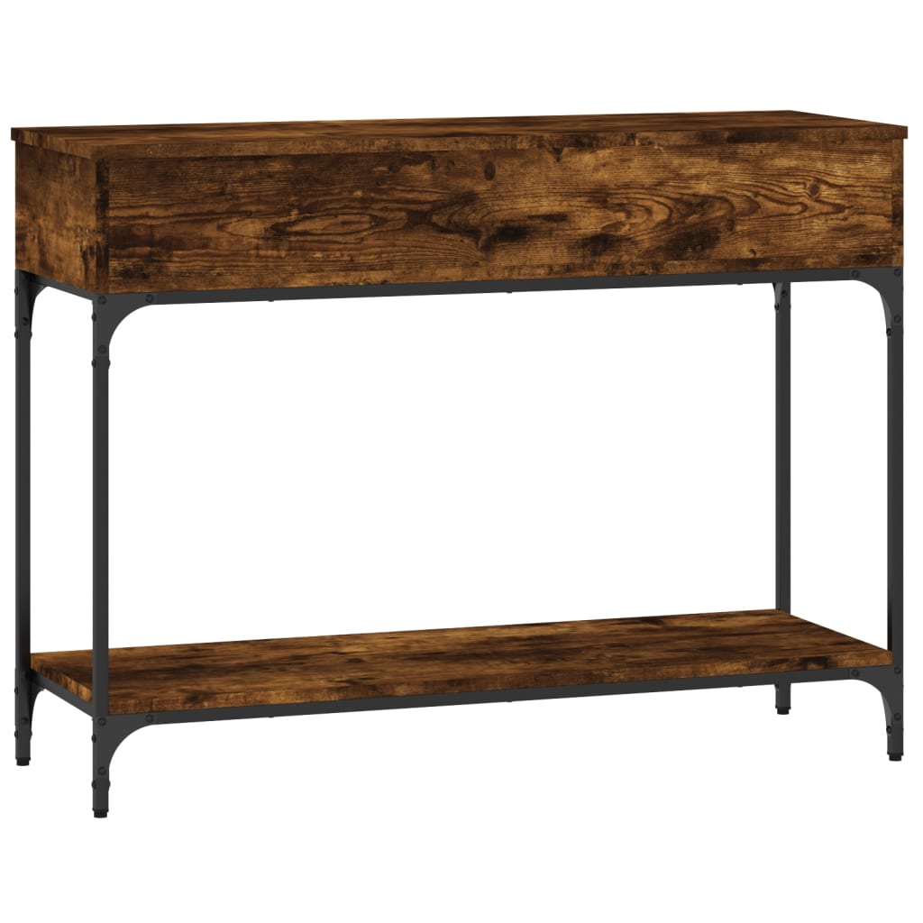 Console Table Smoked Oak 100x34,5x75 cm Engineered Wood