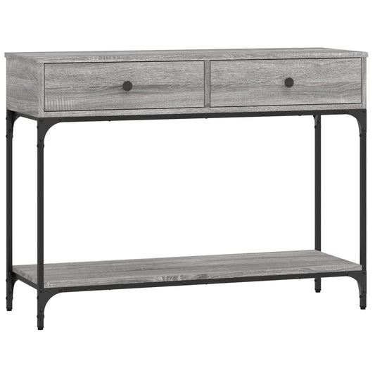 Console Table Grey Sonoma 100x34,5x75 cm Engineered Wood