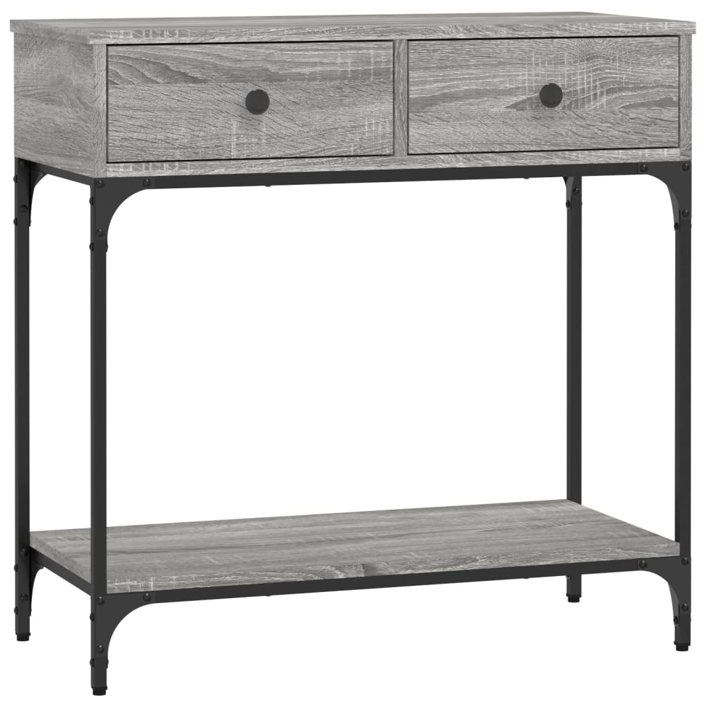 Console Table Grey Sonoma 75x34,5x75 cm Engineered Wood
