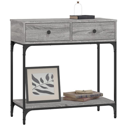 Console Table Grey Sonoma 75x34,5x75 cm Engineered Wood