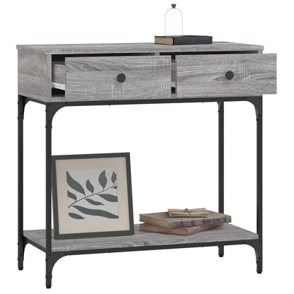 Console Table Grey Sonoma 75x34,5x75 cm Engineered Wood