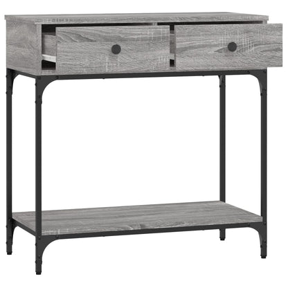 Console Table Grey Sonoma 75x34,5x75 cm Engineered Wood