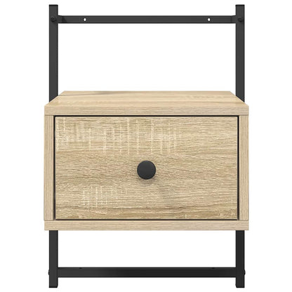 Bedside Cabinet Wall-mounted Sonoma Oak 35x30x51 cm Engineered Wood