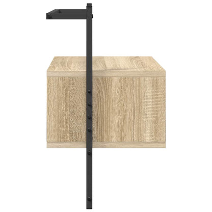 Bedside Cabinets Wall-mounted 2 pcs Sonoma Oak 35x30x51 cm Engineered Wood