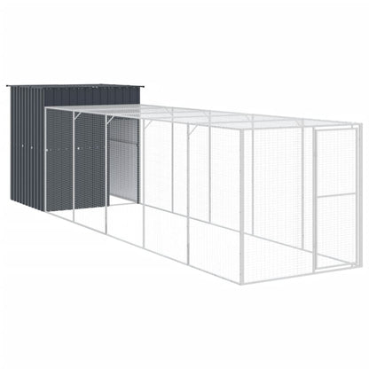 Chicken Cage | Anthracite | Galvanised steel | 165x659x181 cm | Durable